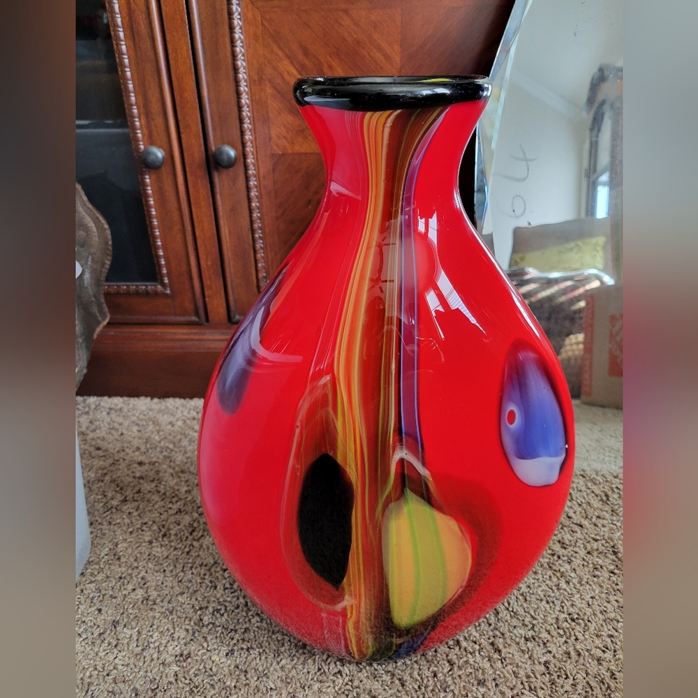 Murano hand blown vase